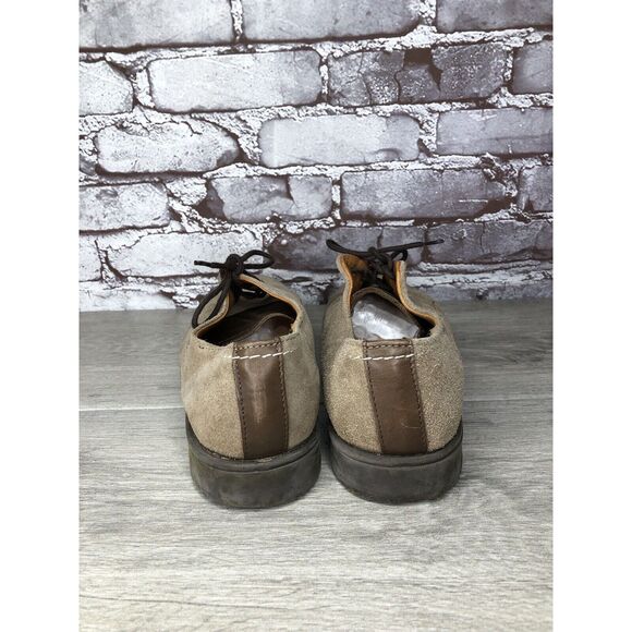 Experience Taupe Suede Leather Oxfords Cap Toe Casual Shoes Men’s Sz 42EU/9M US - Picture 5 of 16